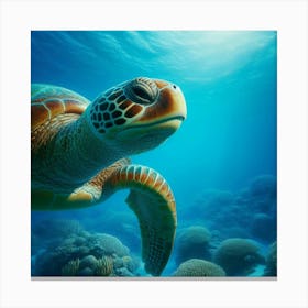 Turtle Stock Videos & Royalty-Free Footage Canvas Print