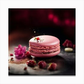 Pink Macaron Canvas Print