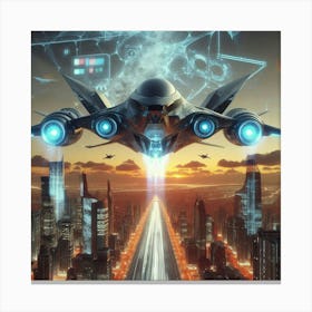 Futuristic Cityscape 8 Canvas Print