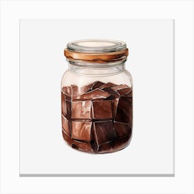 Chocolate In A Jar 7 Canvas Print