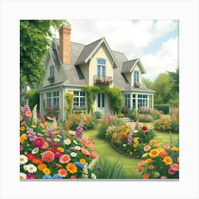 Beautiful mansion 1 Canvas Print