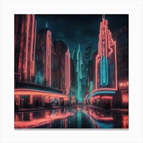 Futuristic Cityscape 4 Canvas Print