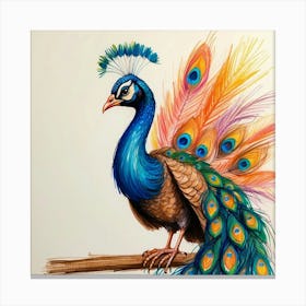 Peacock 51 Canvas Print