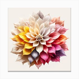 Dahlia Flower 3 Canvas Print