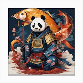 Warrior Panda Canvas Print