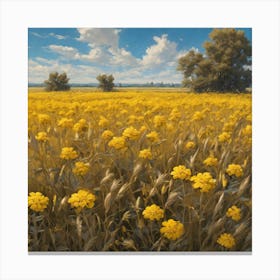 Yellow Field 9 Canvas Print
