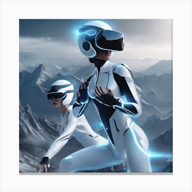 Futuristic Women 10 Canvas Print