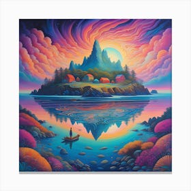 Mystical Island Canvas Print