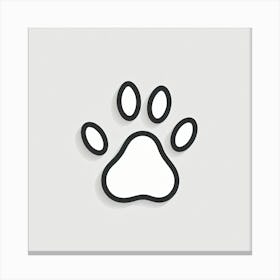 Dog Paw Print 1 Canvas Print