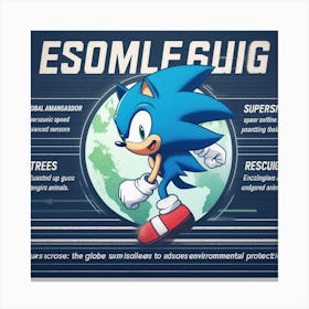 Sonic The Hedgehog 31 Canvas Print