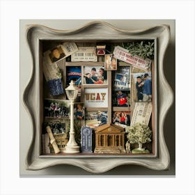 A Beautifully Crafted Shadowbox Frame Canvas Print