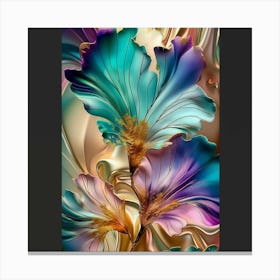 Abstract Flowers 6 Canvas Print