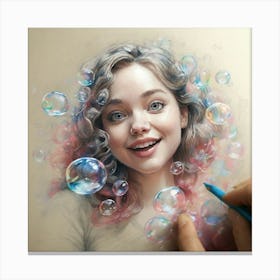 Bubbles In The Air Canvas Print