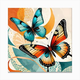 Two Butterflies Canvas Print