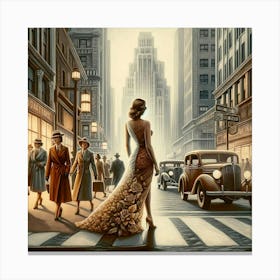Elegance on Fifth Avenue Canvas Print