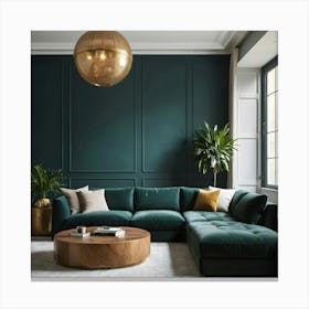 Modern Living Room 102 Canvas Print