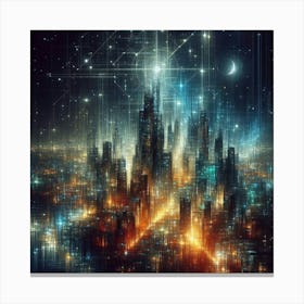 Futuristic City 18 Canvas Print