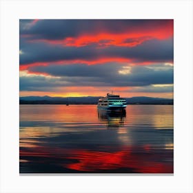 Sunset On The Water 33 Canvas Print