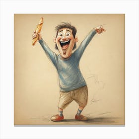 Happy Little Boy Canvas Print