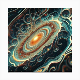 Interstellar laser light line pattern abstract art 20 Canvas Print