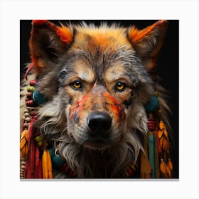 Native War Dog Canvas Print