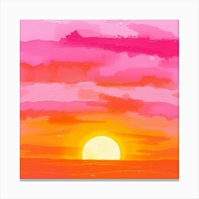 Sunset Painting 2 Canvas Print