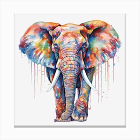 Colorful Elephant 4 Canvas Print