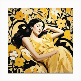 Matisse Expression Serenity Yellow Art Print 1 Canvas Print