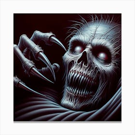 Skeleton With Claws Canvas Print