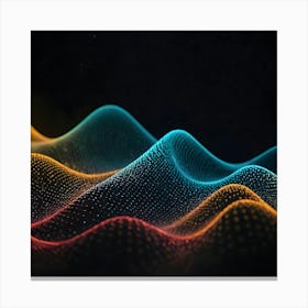 Abstract Wave Pattern 4 Canvas Print