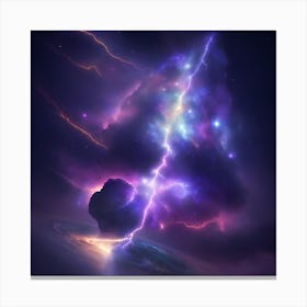 Lightning In The Sky Canvas Print