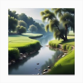 Golf Course Landscape Canvas Print