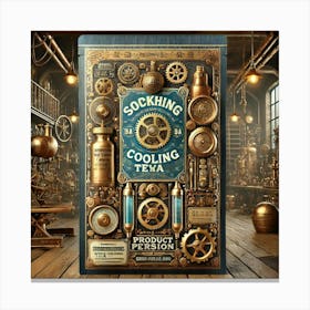 Steampunk Product Packaging Canvas Print