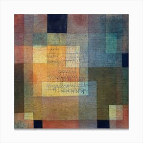 Polyphonic Architecture (1930) Painting In High Resolution By Paul Klee Canvas Print