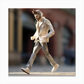 Origami Urban Pedestrian Canvas Print