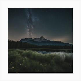 Milky Over Mountain Canvas Print