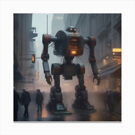 Futuristic Robot 41 Canvas Print