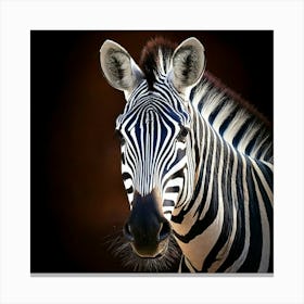 Firefly Zebra In A Mesmerizing Optical Illusion Of Stripes 67023 (2) Canvas Print