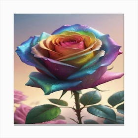 Rainbow Rose 1 Canvas Print