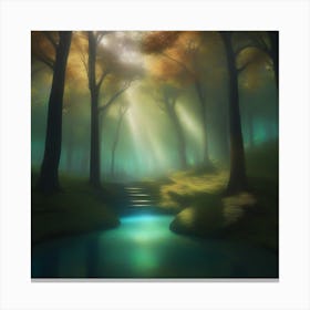 Mystical Forest Retreat 3 Canvas Print