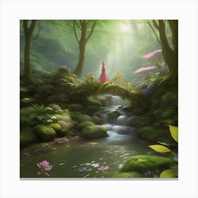 Cinderella's forest Canvas Print