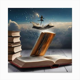 Books are best freinds Canvas Print