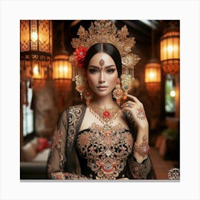 Asian Bride Canvas Print