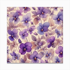 Violets 8 Canvas Print