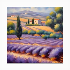 Lavender Field Canvas Print