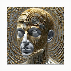 Man With A Golden Head Canvas Print