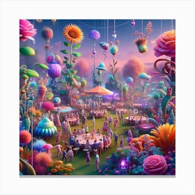 Alice'S Garden Canvas Print