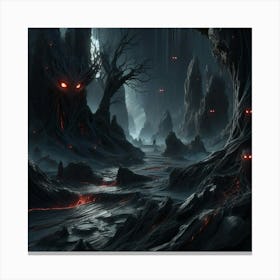 Dark Forest 1 Canvas Print