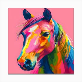 Colorful Horse Painting Canvas Print