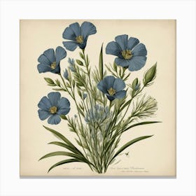 Blue Flowers 2 Canvas Print